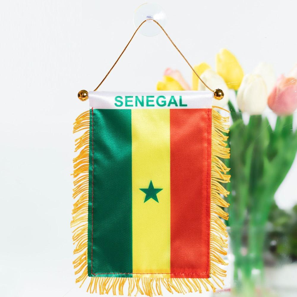 Senegal Hanging Pennant Flag-Globe Flags