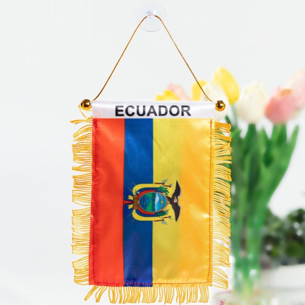 Ecuador Hanging Pennant Flag – Celebrate National Pride in Style-Globe Flags