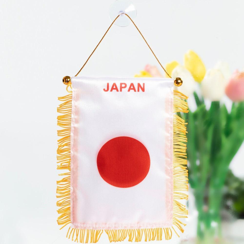 Japan World Cup Hanging Flag – Show Your Support with Bold Design-Globe Flags
