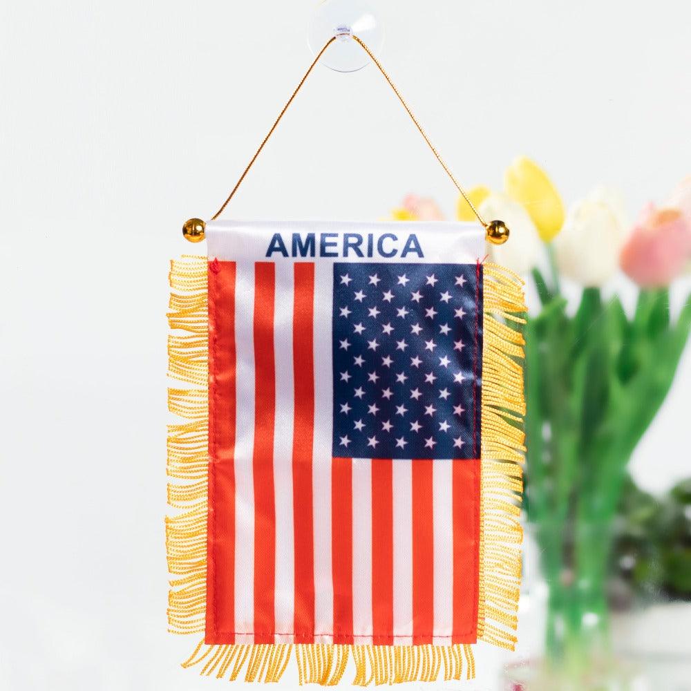 The America Hanging Pennant Flag – Show Patriotism with Classic Style-Globe Flags