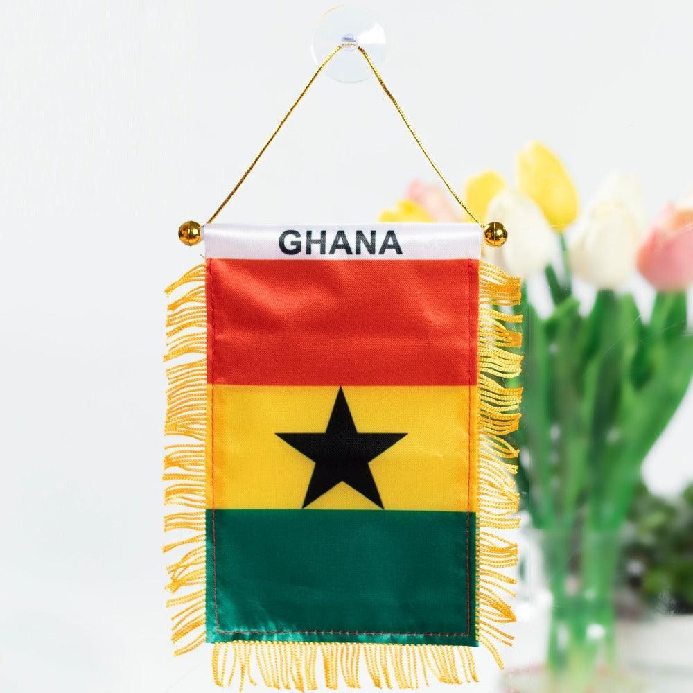 The Ghana Hanging Pennant Flag – Display Cultural Pride-Globe Flags
