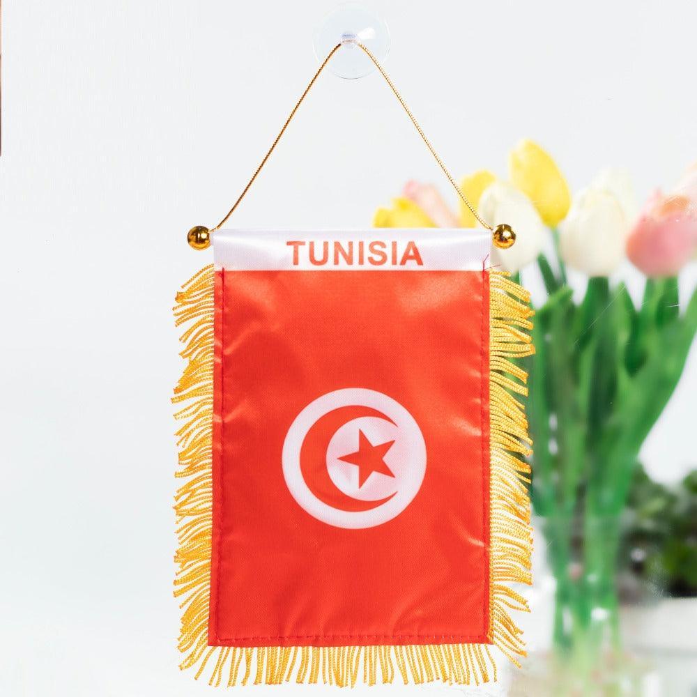 The Tunisia Hanging Pennant Flag – Celebrate Tunisian Heritage-Globe Flags