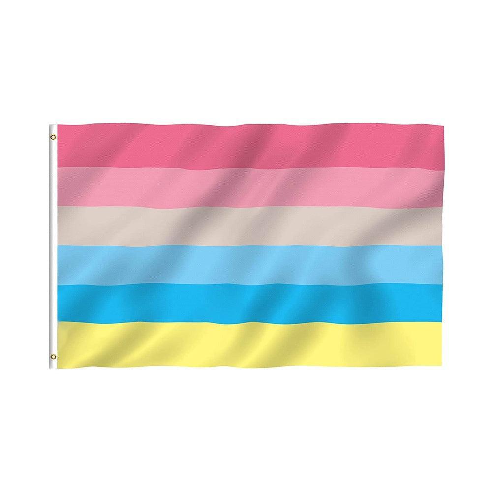 Genderflux Pride Identity Flag-Globe Flags