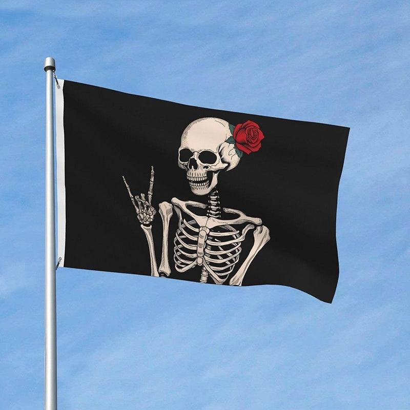 Double Sided Printed Flag with brass grommet hardware detail