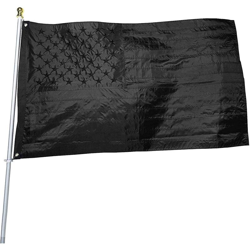 Durable Embroidered USA Flag – Weather Nylon for Outdoor and Indoor - front view on white background