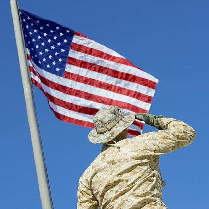 Heavy Duty Embroidered Flag – Durable Outdoor Flag with Brass Grommets-Globe Flags