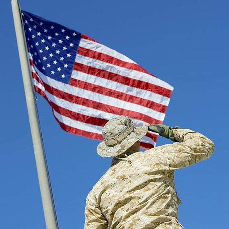 Heavy Duty Embroidered Flag – Durable Outdoor Flag with Brass Grommets-Globe Flags