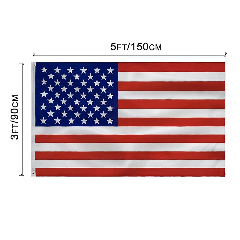 USA Flag 3x5 Ft Indoor Outdoor Polyester Decoration