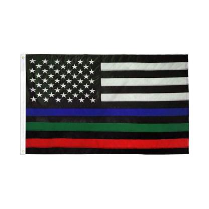 Heavy Duty Flag – Thin Line Tribute Flag for Outdoor-Globe Flags