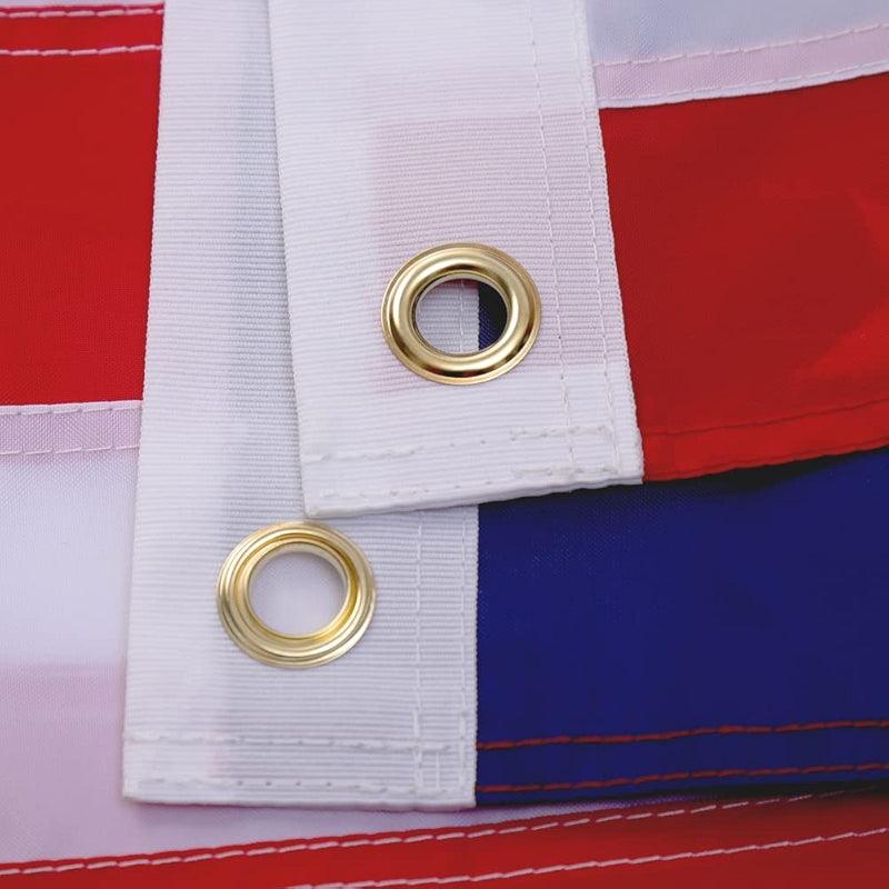 Heavy Duty Embroidered Flag – Durable Outdoor Flag with Brass Grommets-Globe Flags