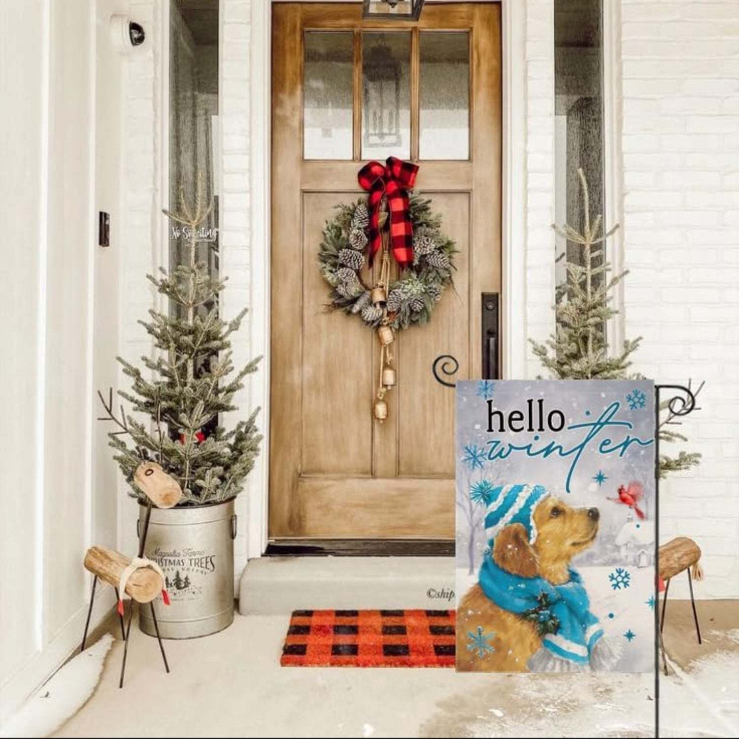 Christmas Themed Flag For Holiday Decoration-Globe Flags