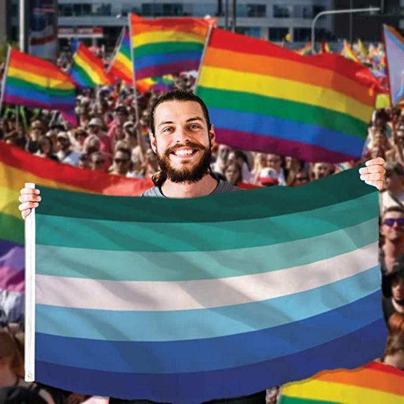 Mighty Locked Pride Flag – Durable Polyester LGBTQ Banner-Globe Flags