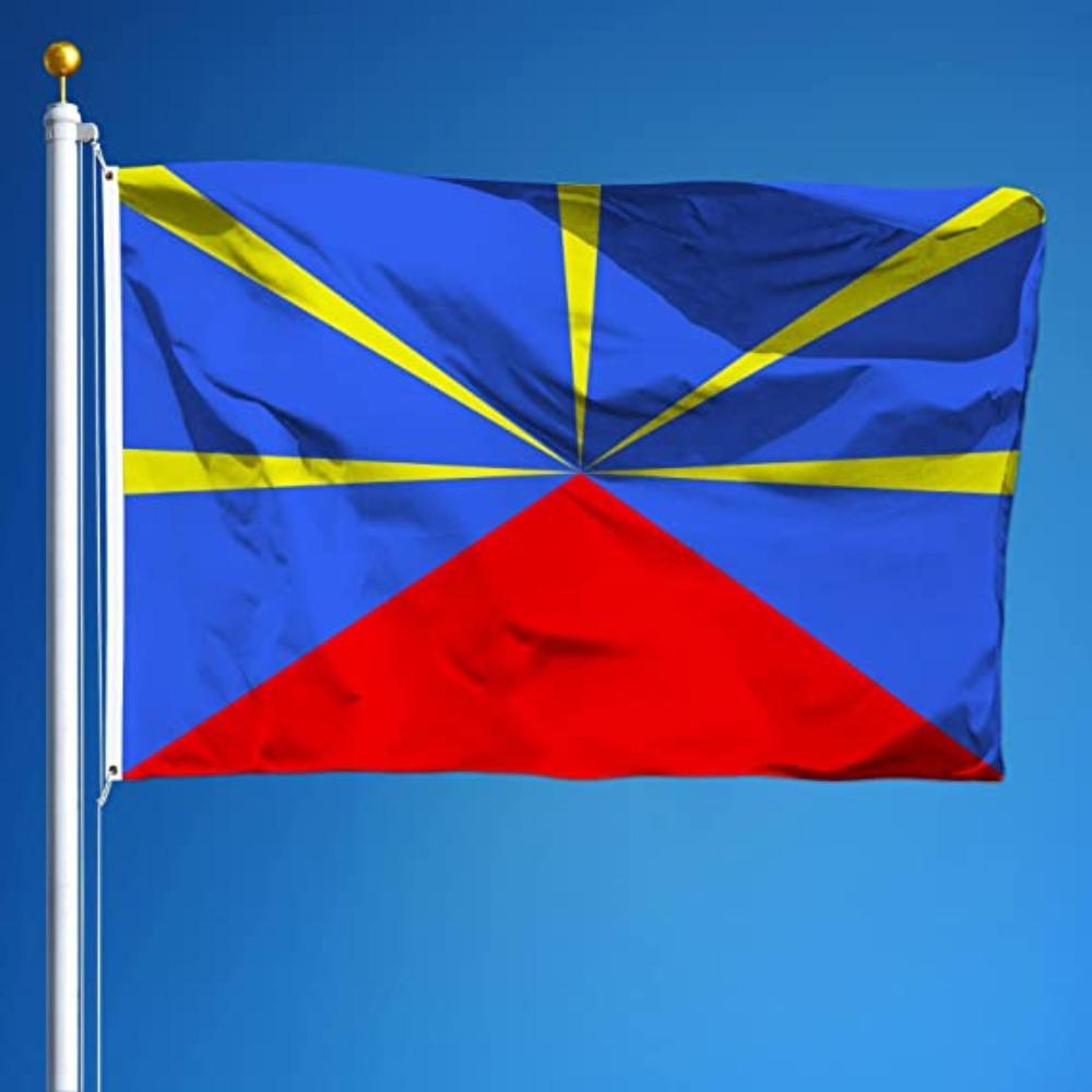 Reunion Island Car Flag-Globe Flags