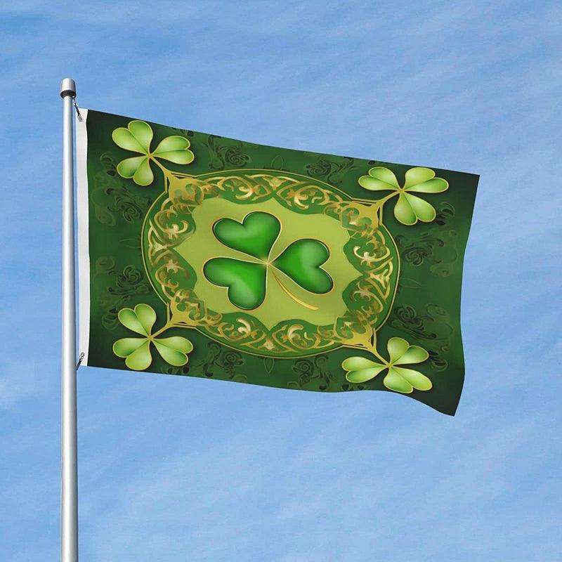 Double Sided Printed Flag size and scale reference for 90x150cm display