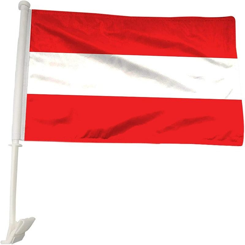 Austria Flag Car Mount Accessory For Vehicles National Identity-Globe Flags