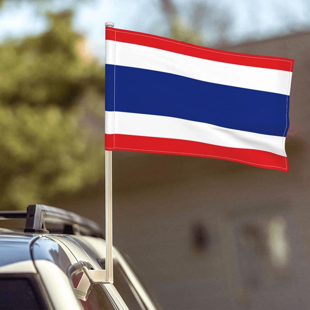 Thailand Window Mounted Flag-Globe Flags