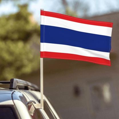 Thailand Window Mounted Flag-Globe Flags