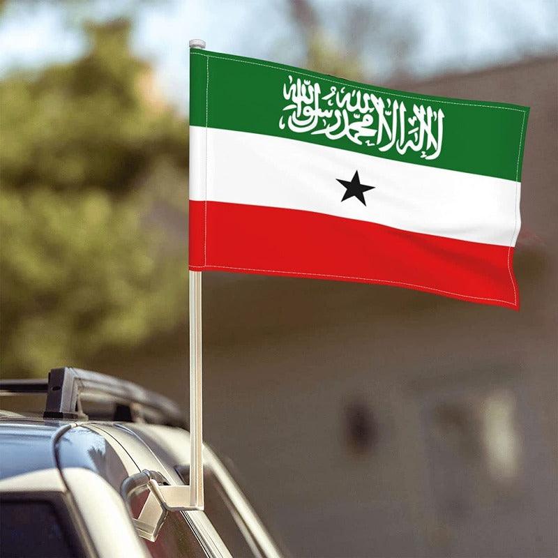 Somaliland Car Window Flag-Globe Flags