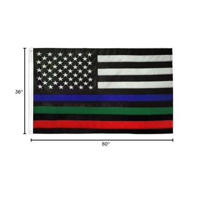 Heavy Duty Flag – Thin Line Tribute Flag for Outdoor-Globe Flags