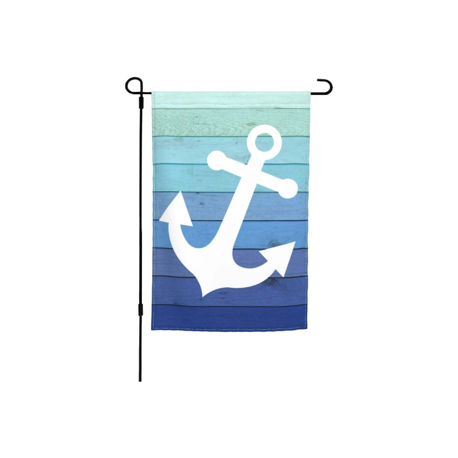 Double Sided Nautical Anchor Garden Flag-Globe Flags