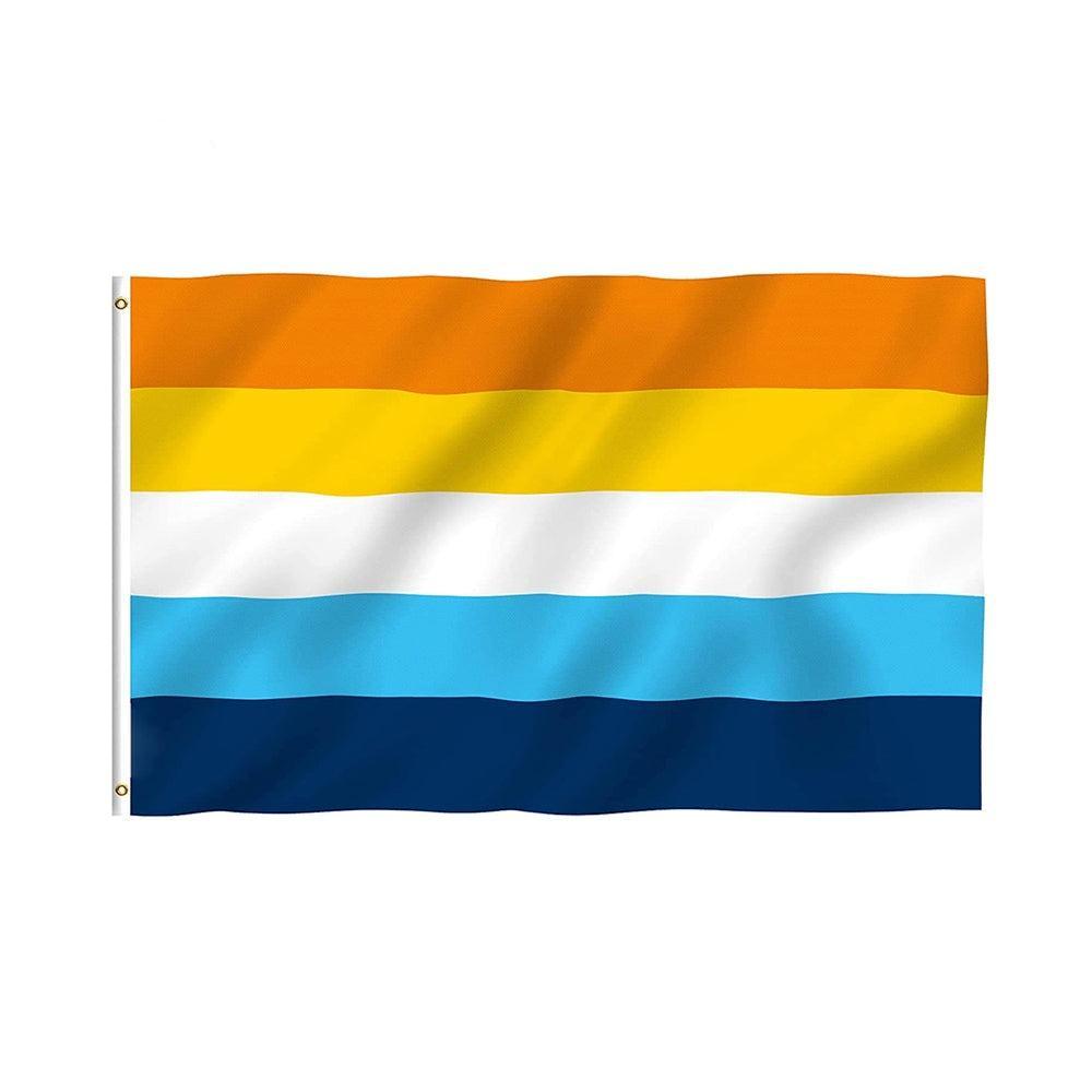 Rainbow Colors Pride Flag-Globe Flags