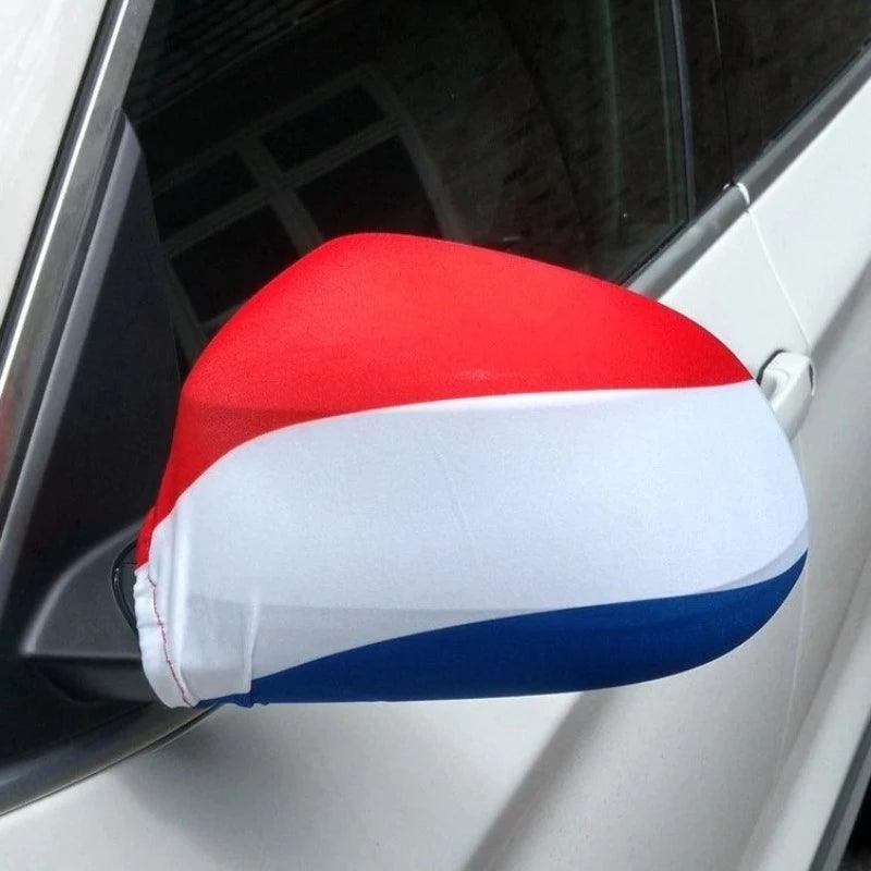 Netherlands Car Side Mirror-Globe Flags