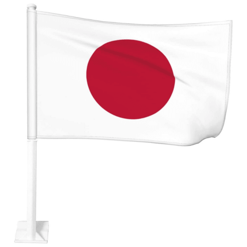 Japan Car Window Mounted Flag-Globe Flags