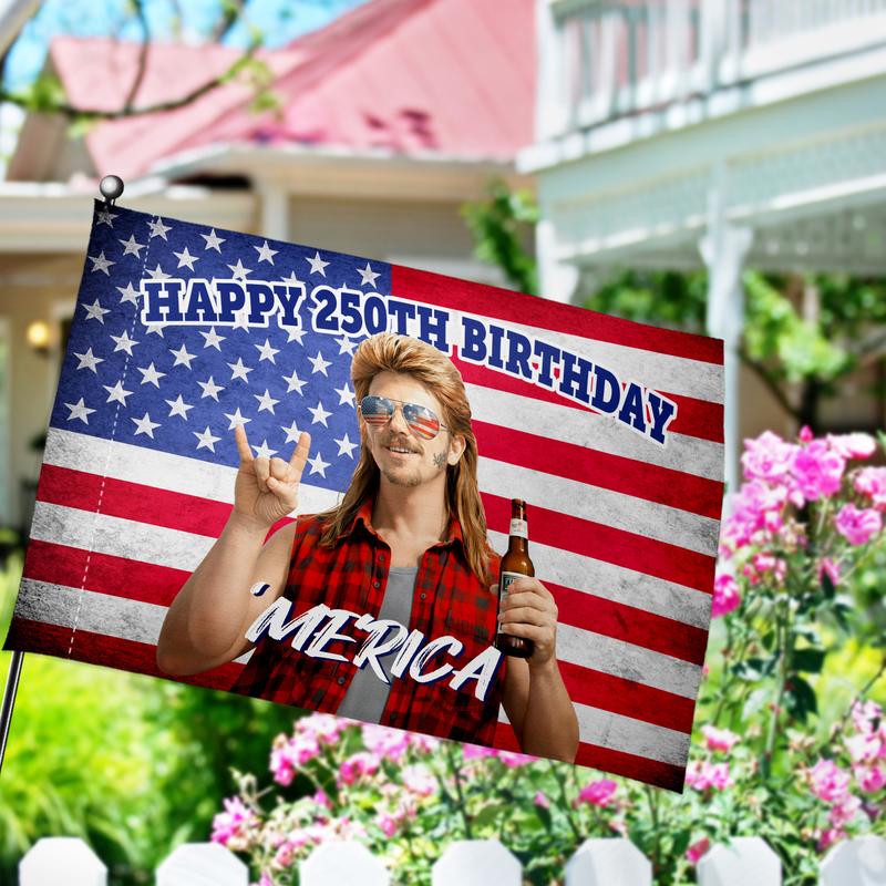 American 250th Anniversary House Flag Decor