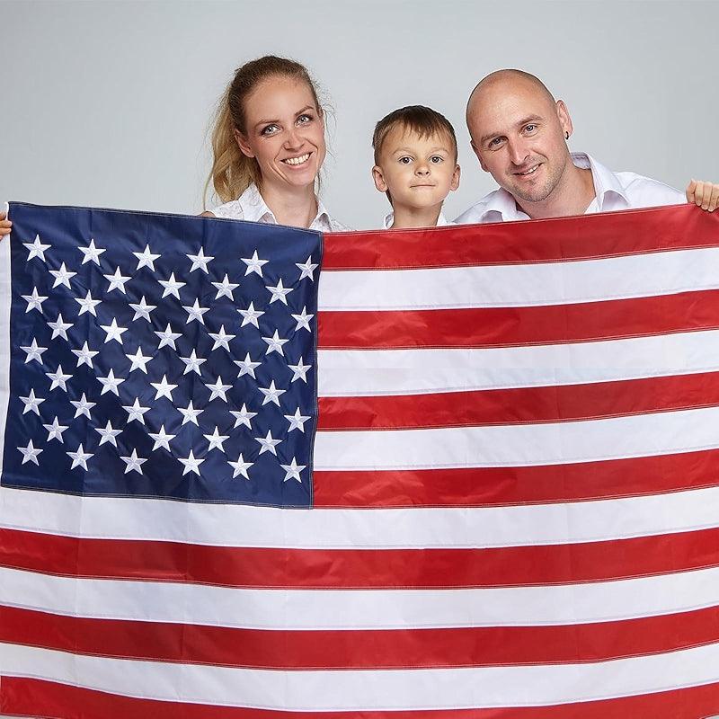 Heavy Duty USA Flag – Water Resistant and Resistant for All-Weather close-up showing fabric texture and vivid colors