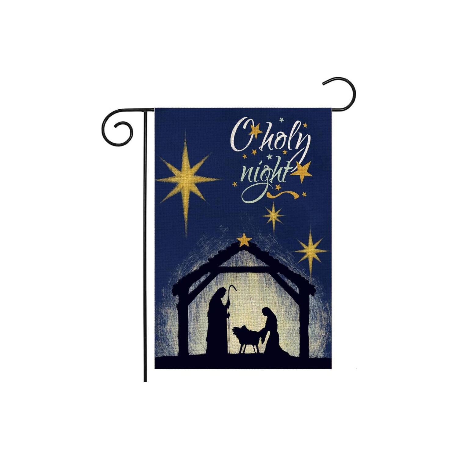 Christmas Night Themed Garden Flag-Globe Flags