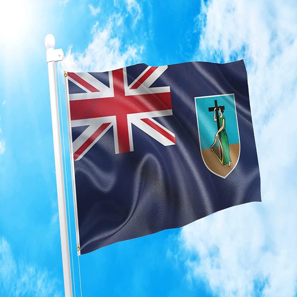 Montserrat Car Flag attached to car window