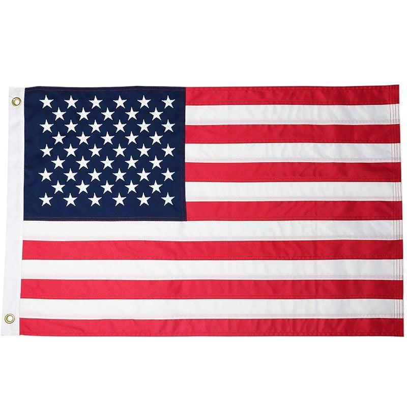 Fade Resistant USA Flag – Heavy-Duty Outdoor Polyester with Embroidered Stars-Globe Flags