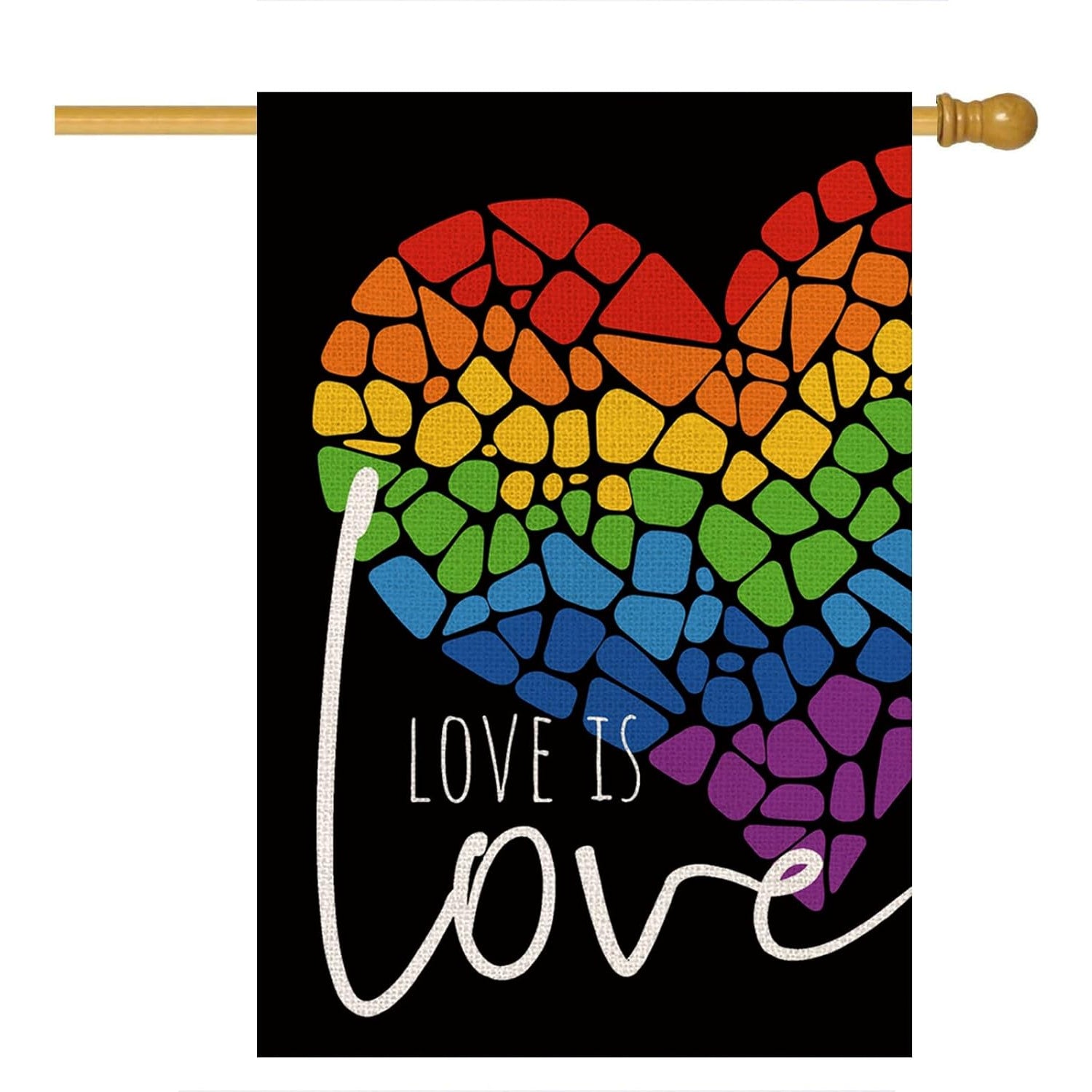 Decorative Yard Flag With Abstract Art-Globe Flags