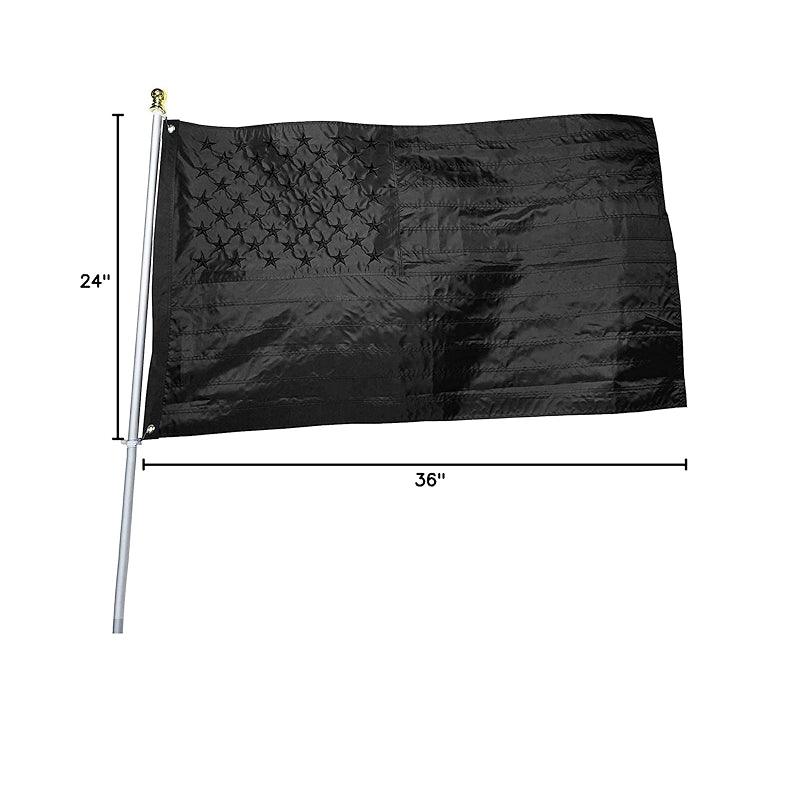 Durable Embroidered USA Flag – Weather Nylon for Outdoor and Indoor with brass grommet hardware detail