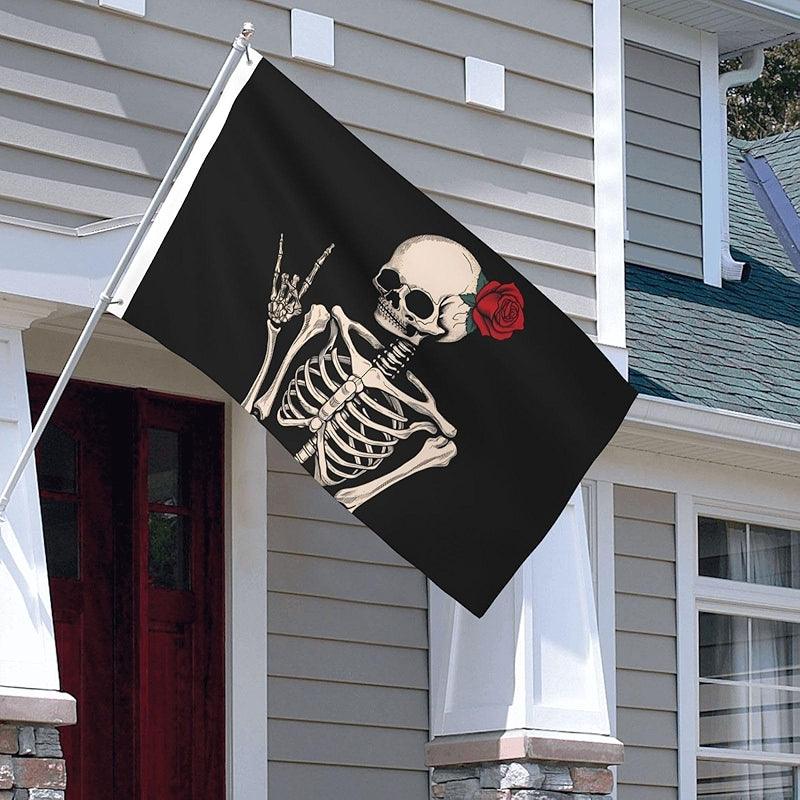 Double Sided Printed Flag size and scale reference for 90x150cm display