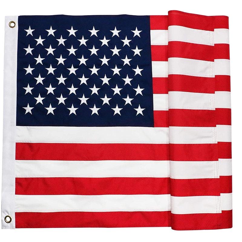 Fade Resistant USA Flag – Heavy-Duty Outdoor Polyester with Embroidered Stars-Globe Flags