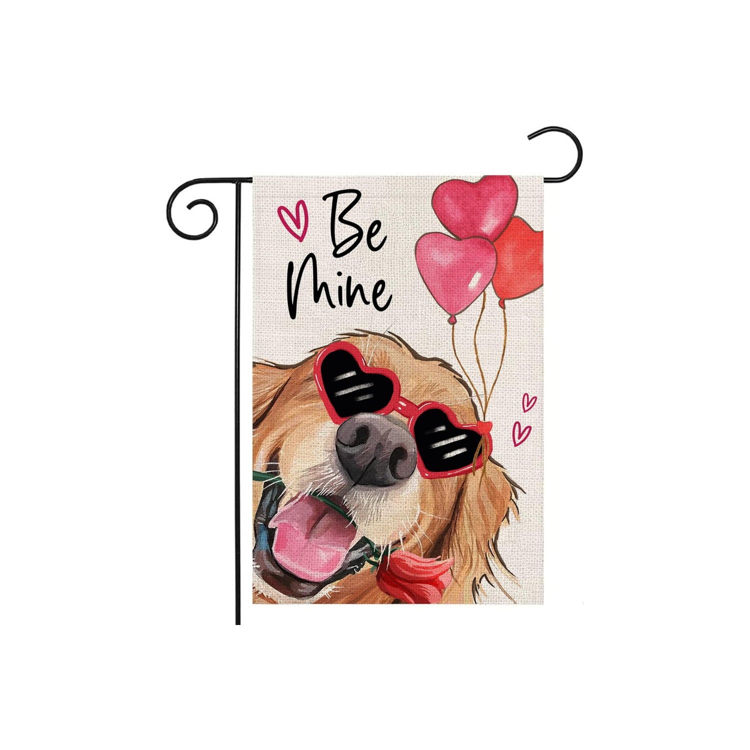Be Mine Printed Valentine Themed House Flag-Globe Flags