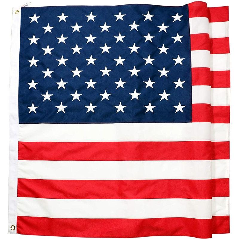 Fade Resistant USA Flag – Heavy-Duty Outdoor Polyester with Embroidered Stars-Globe Flags