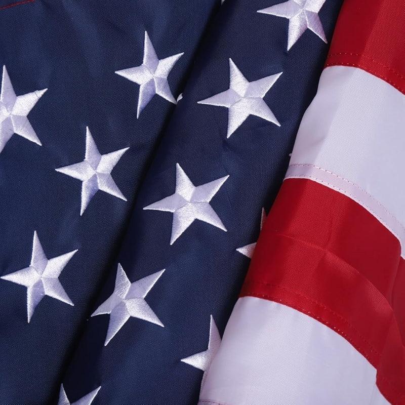 Heavy Duty Embroidered Flag – Durable Outdoor Flag with Brass Grommets-Globe Flags