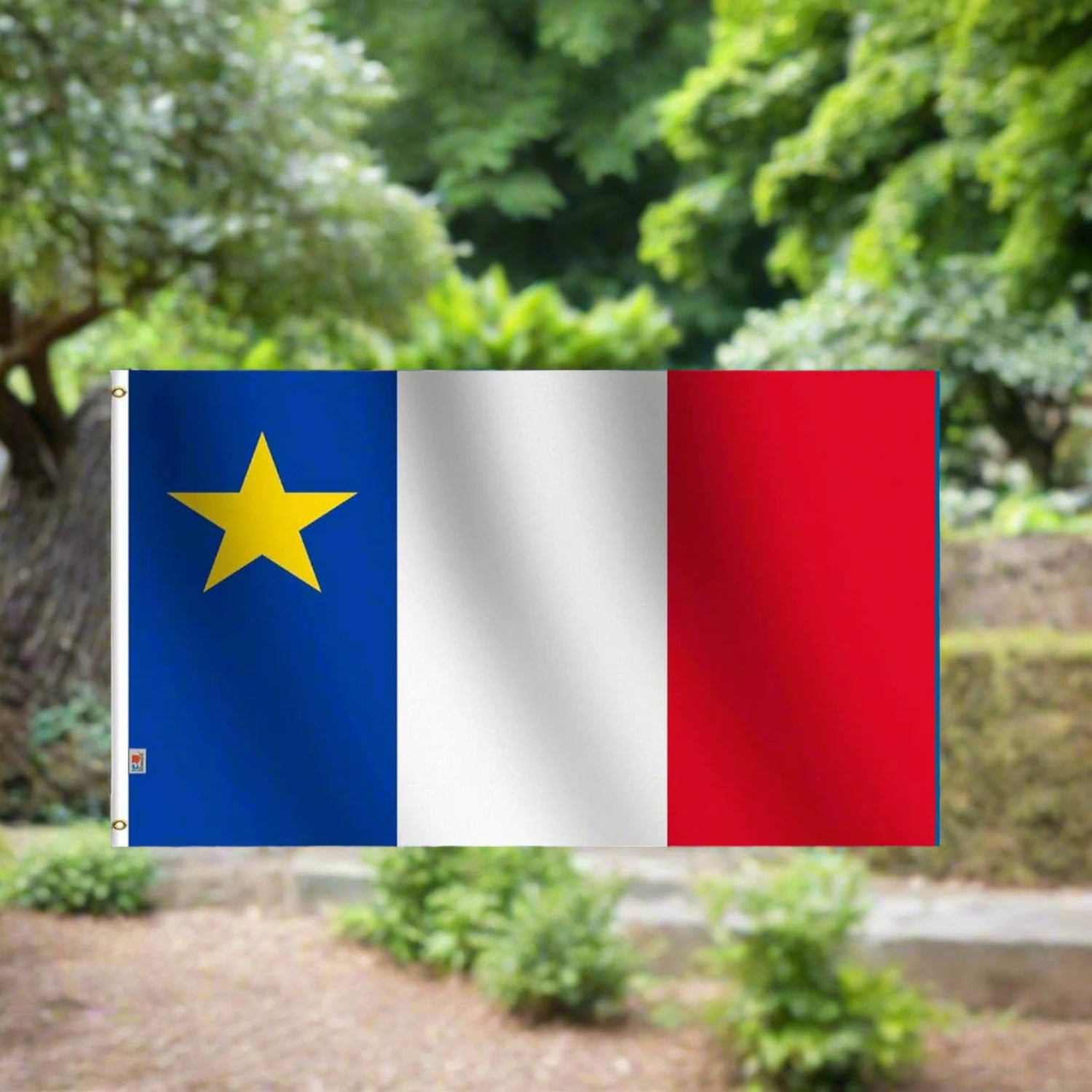 Acadian Flag For Outdoor And Indoor Display-Globe Flags