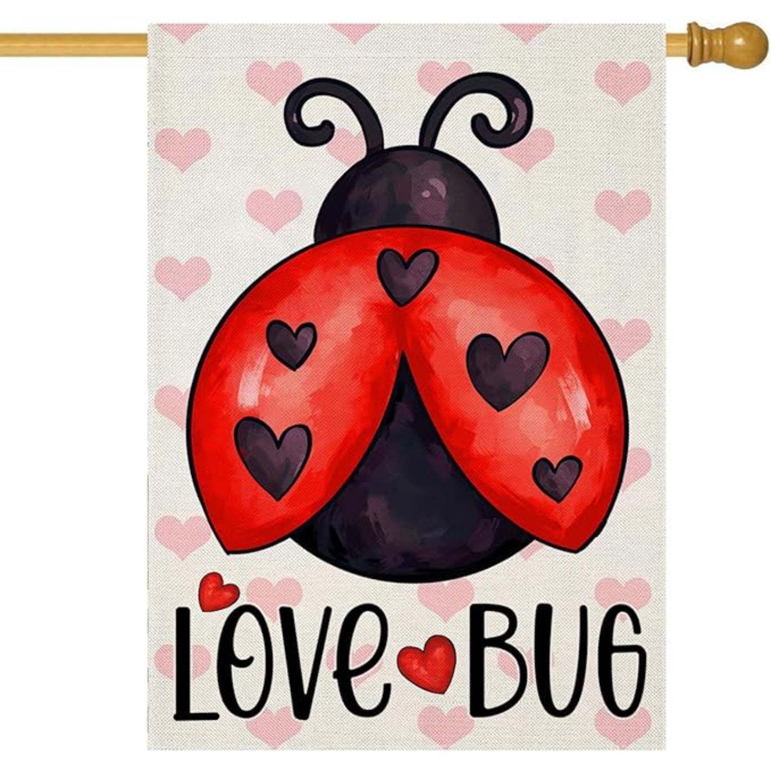 Ladybug Themed Outdoor Garden Flag-Globe Flags