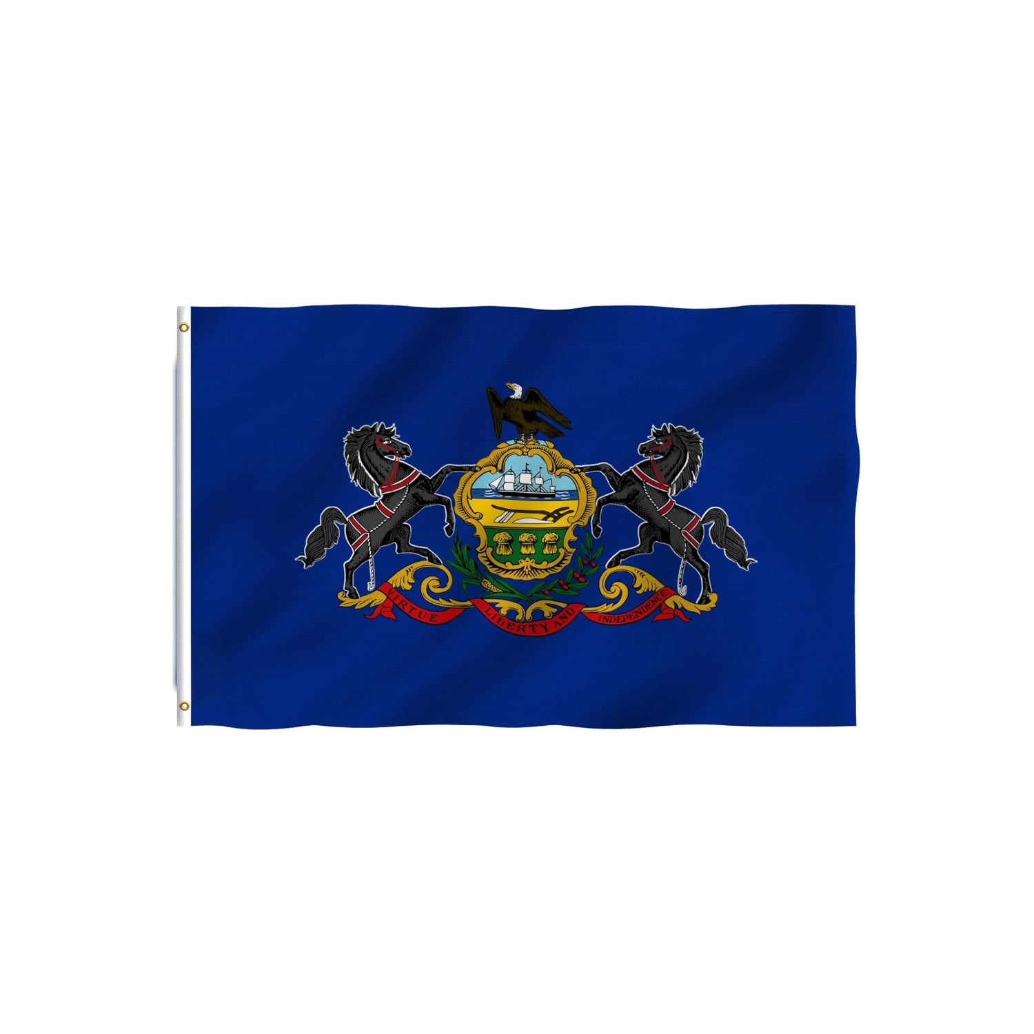 Pennsylvania State Flag For Outdoor And Indoor Display-Globe Flags