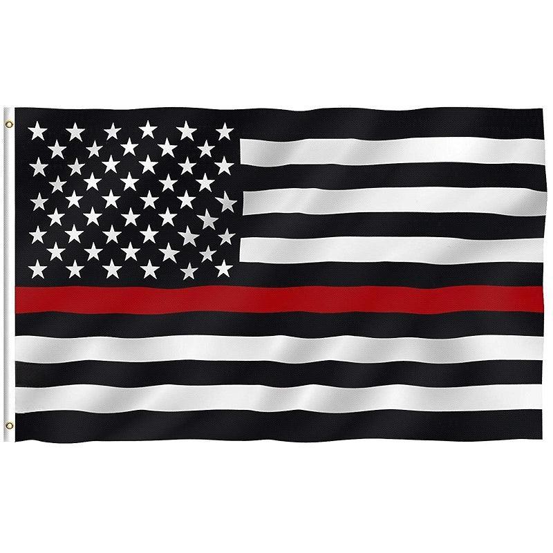 Tribute Thin Line Flag – Durable and Fade-Resistant Patriotic Display-Globe Flags