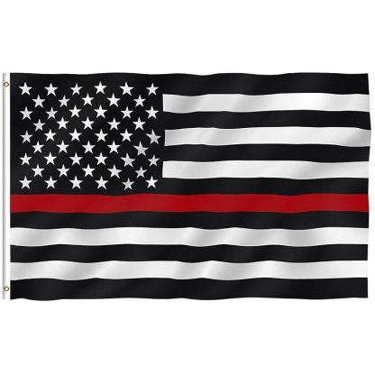 Tribute Thin Line Flag – Durable and Fade-Resistant Patriotic Display-Globe Flags