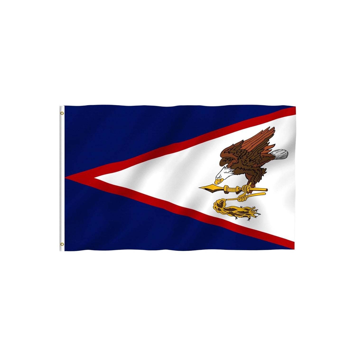 Double Stitched American Samoa Flag With Brass Grommets-Globe Flags