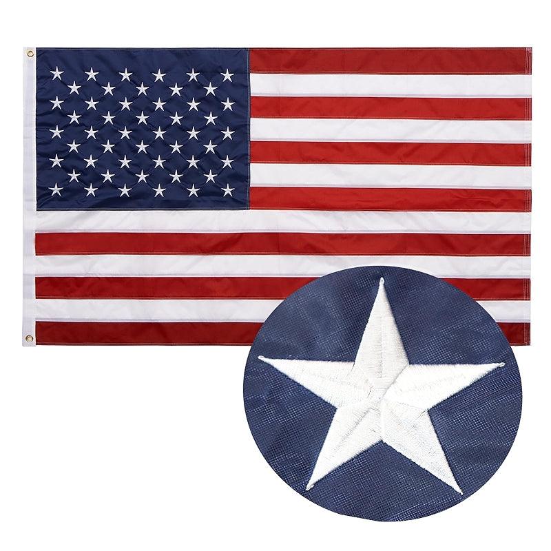Heavy Duty USA Flag – Water Resistant and Resistant for All-Weather flying on outdoor flagpole