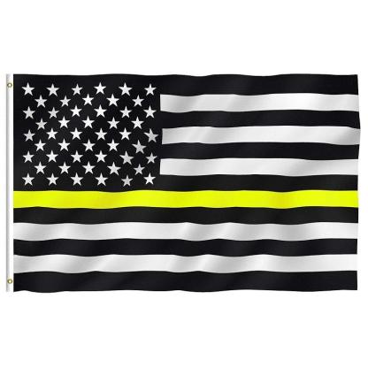 Tribute Thin Line Flag – Durable and Fade-Resistant Patriotic Display-Globe Flags