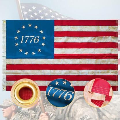 Durable Outdoor American Flag – Nylon with Embroidered Stars-Globe Flags