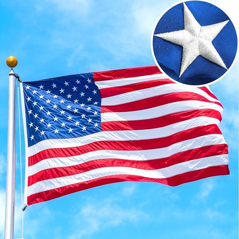 Durable Outdoor American Flag – Nylon with Embroidered Stars-Globe Flags
