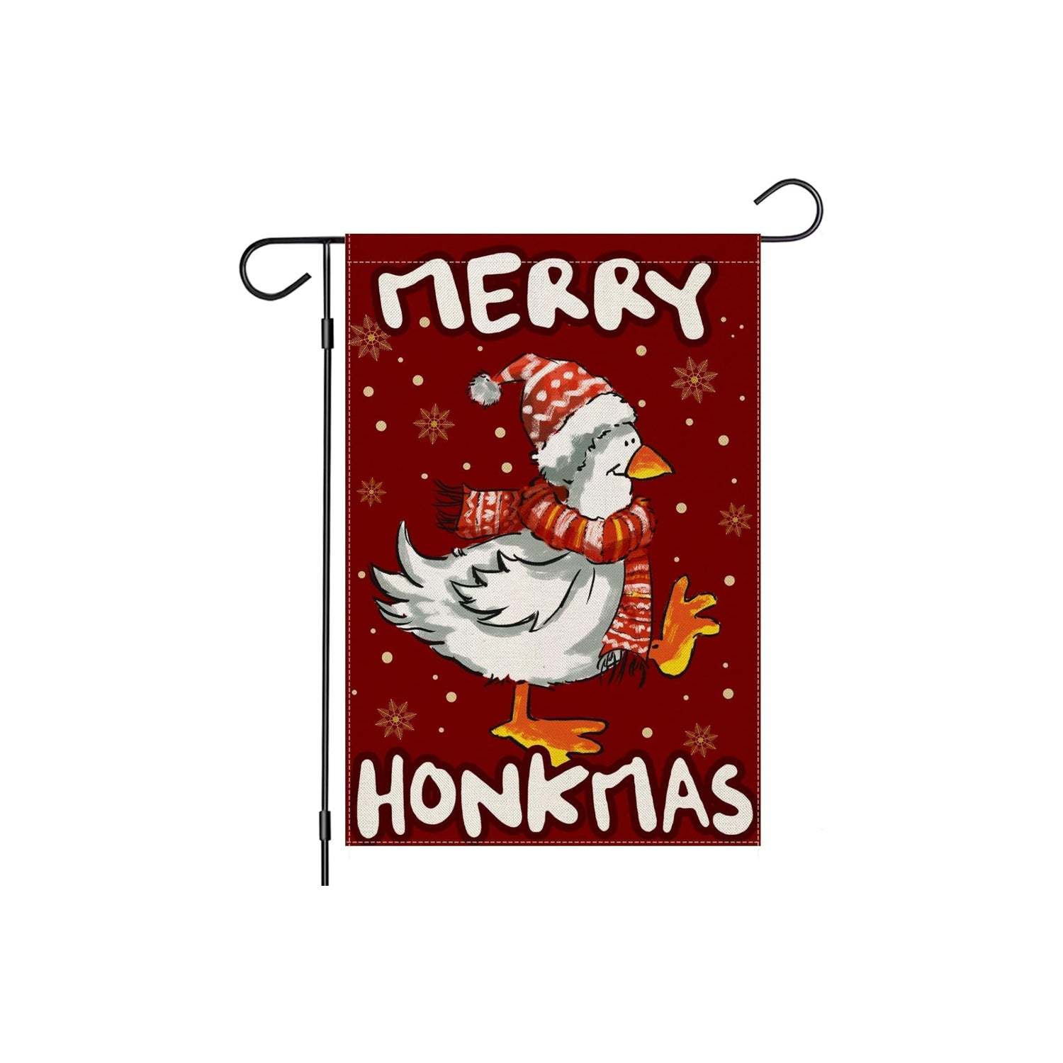 Christmas Goose Printed Garden Flag For Holiday Decoration-Globe Flags